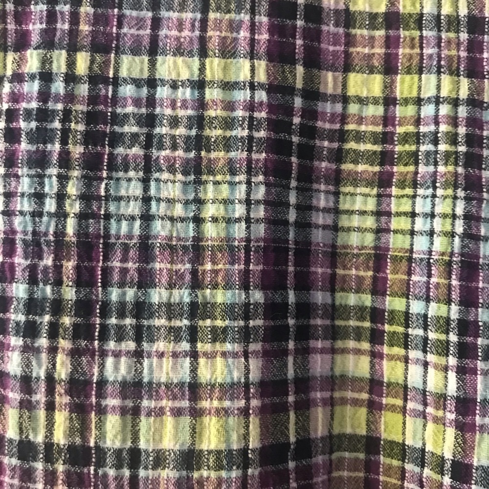 Plaid Button-Up Lightweight Jacket - Picture 5 of 7